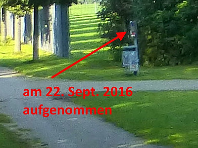 150m entfernt Hundekotbeutelbeutel